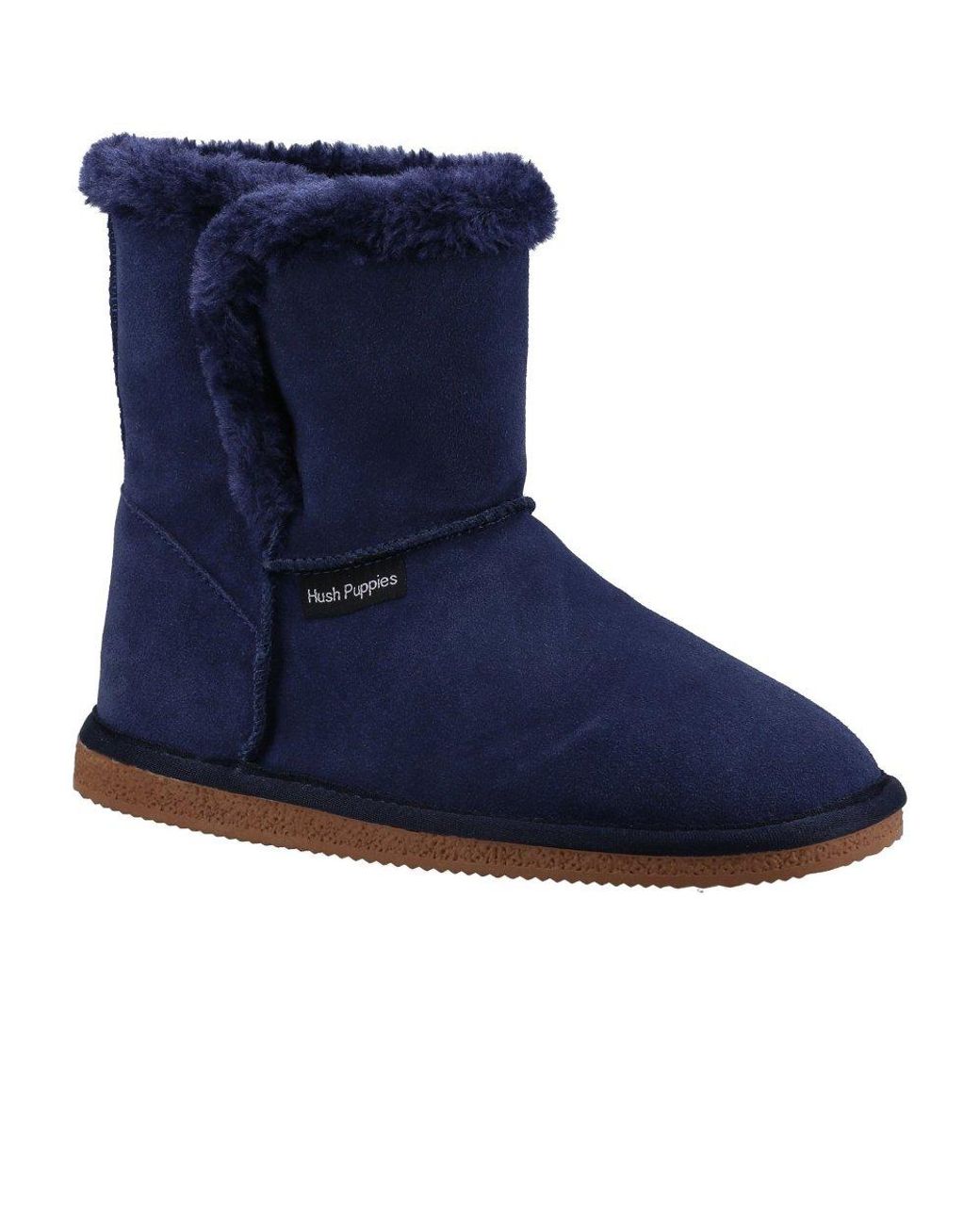 Hush Puppies Blue Ashleigh Slipper Boots