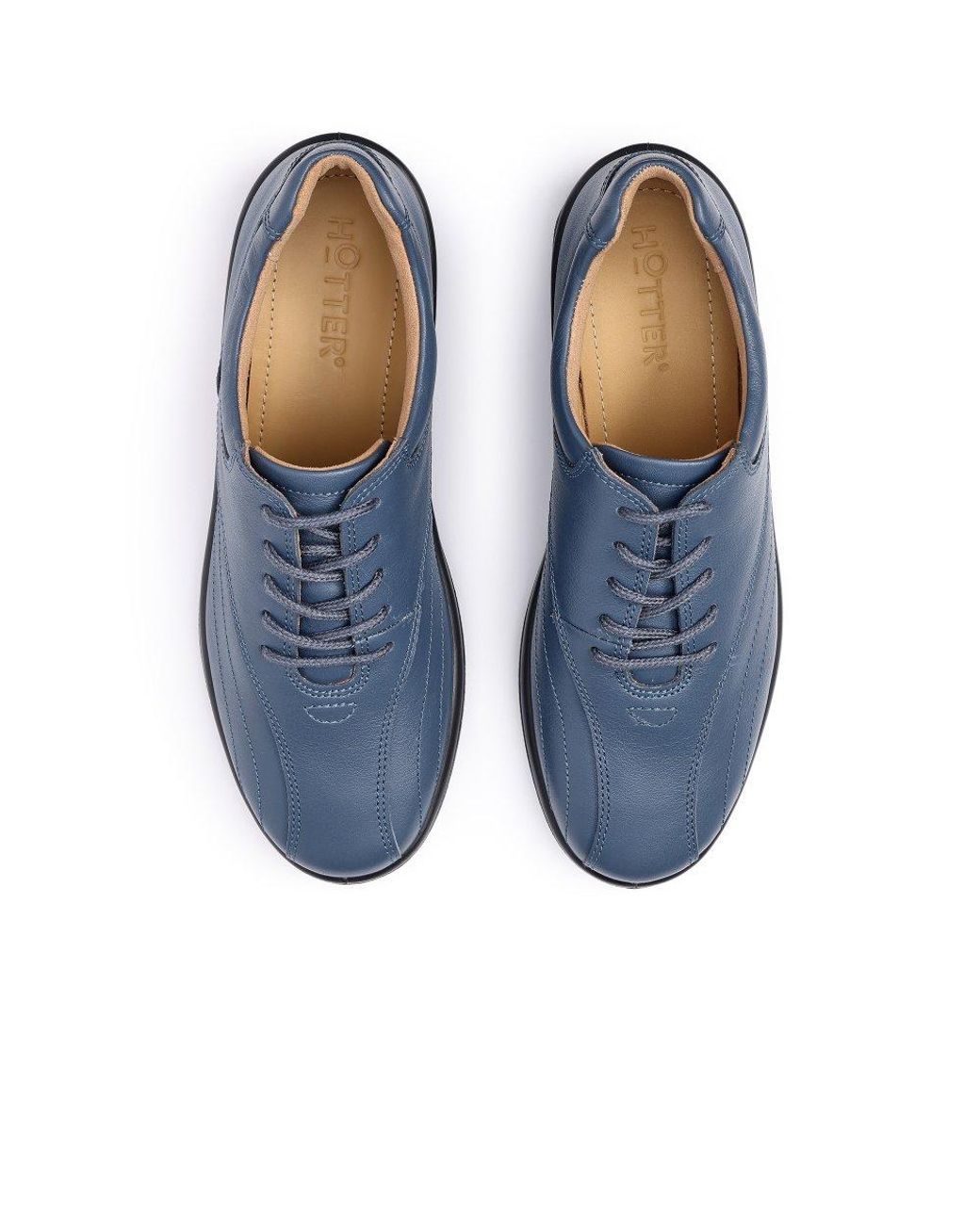 Hotter Blue Tone Ii Wide Fit Shoes