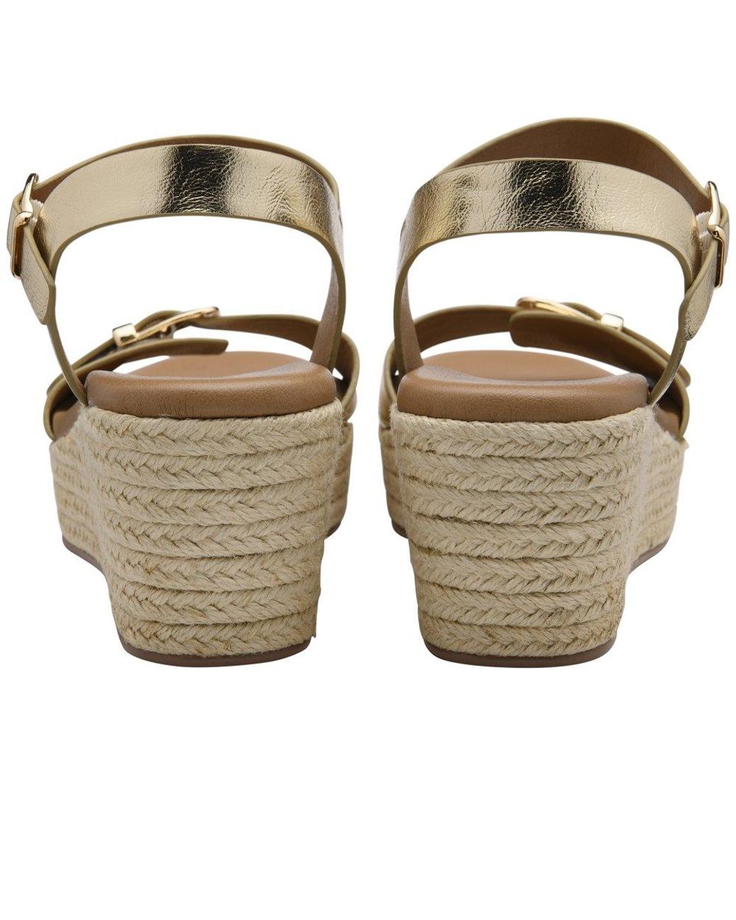 Lotus Metallic Emeia Wedge Sandals