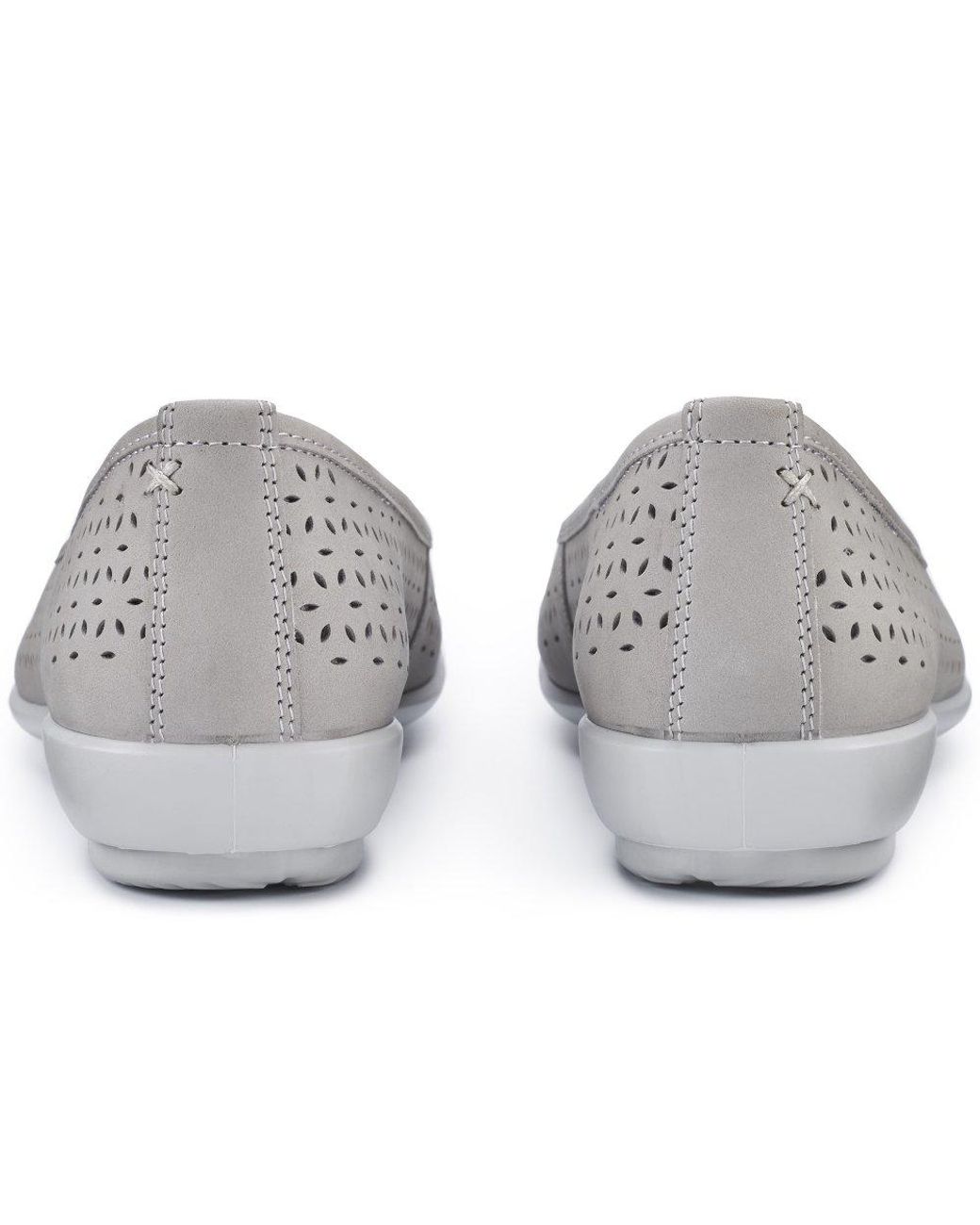 Hotter Gray Livvy Ii Wide Fit Pumps