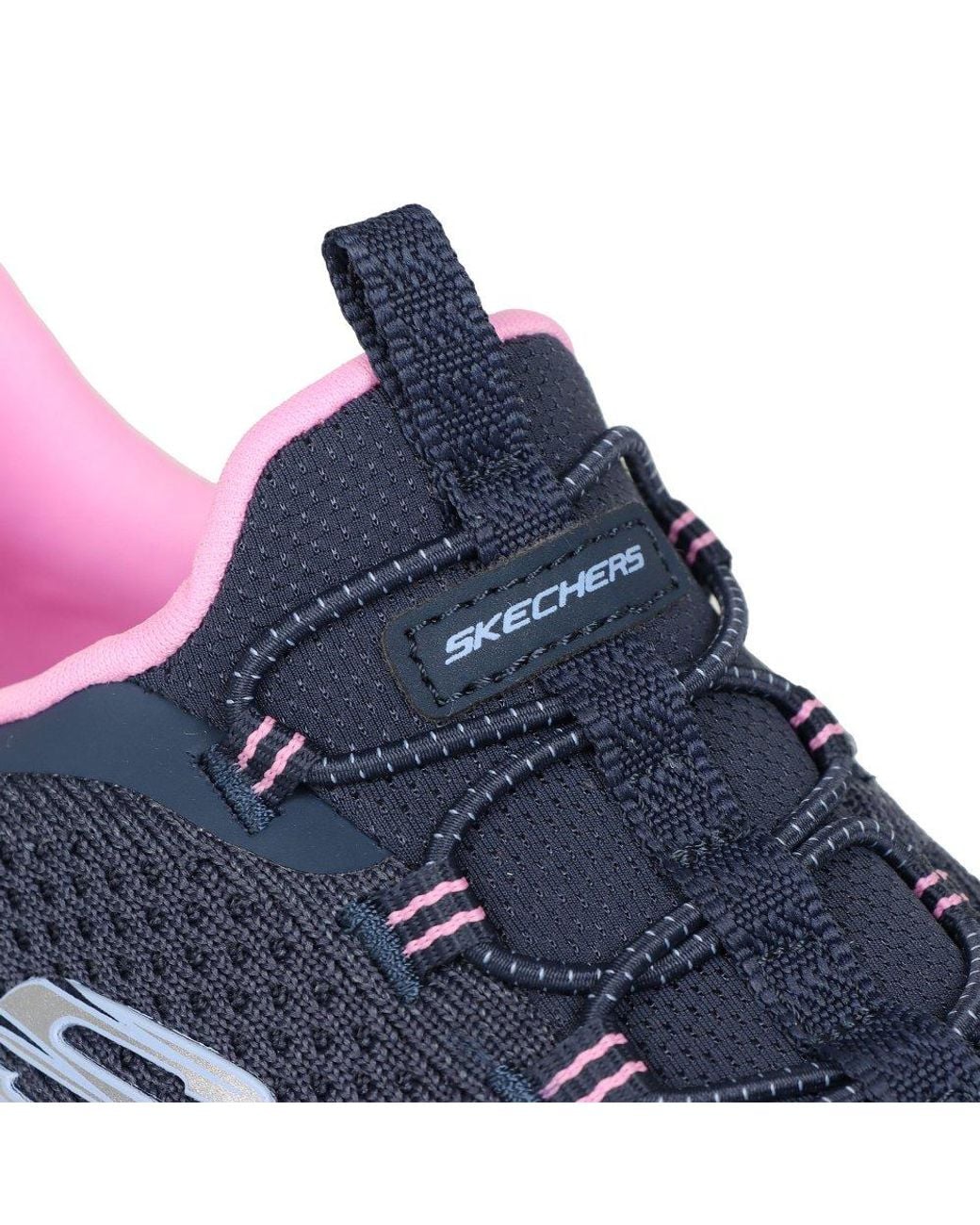 Skechers Blue Mesh Knit Sneakers