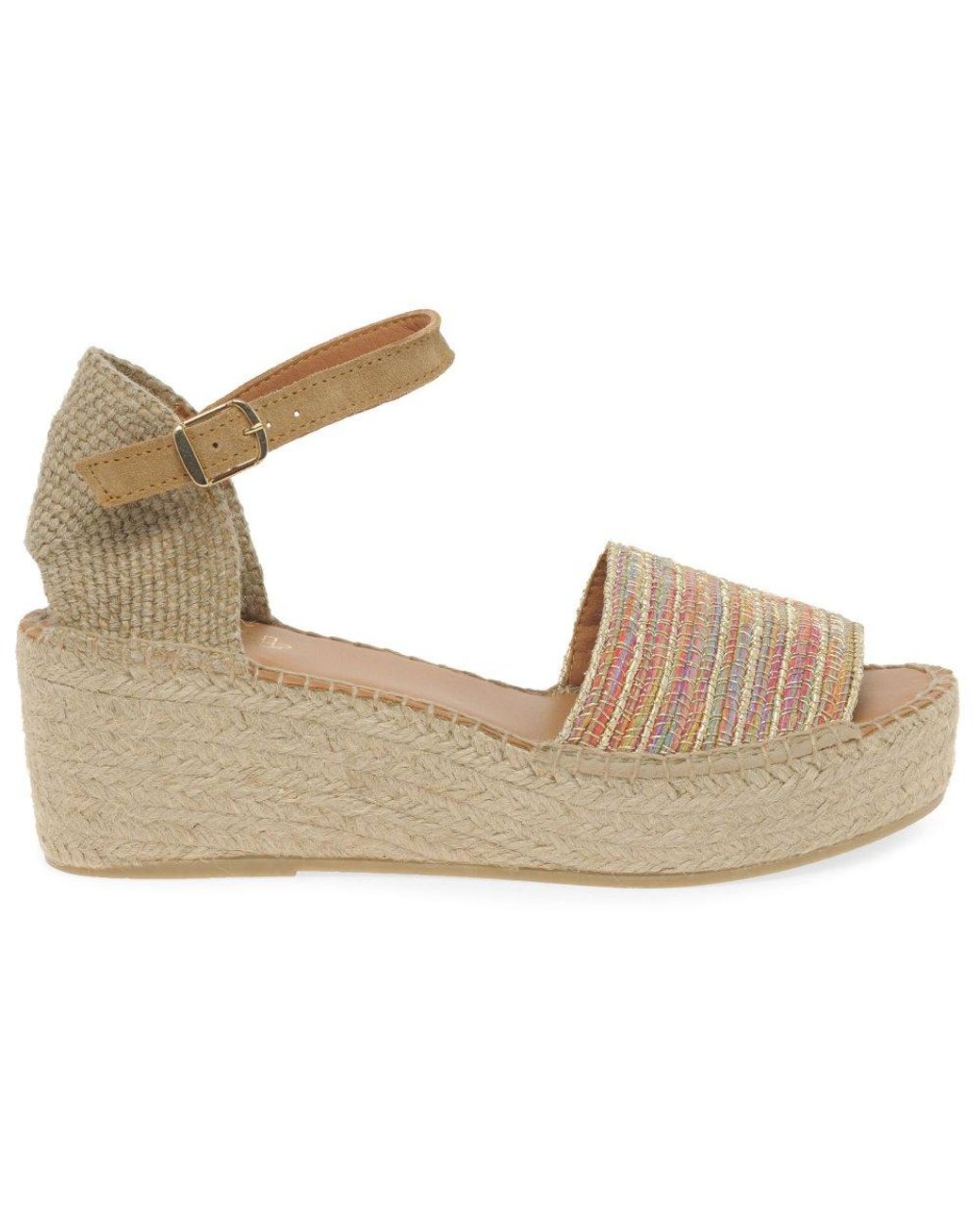 Toni Pons Metallic Ivet Espadrille Wedge Sandals