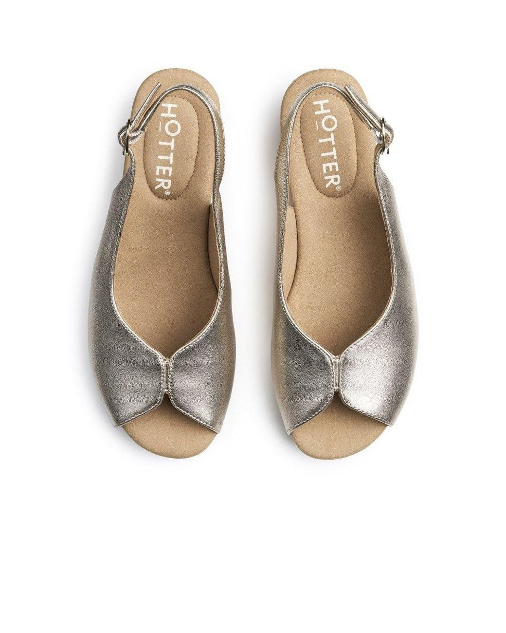 Hotter Metallic Atlantic Wedge Sandals