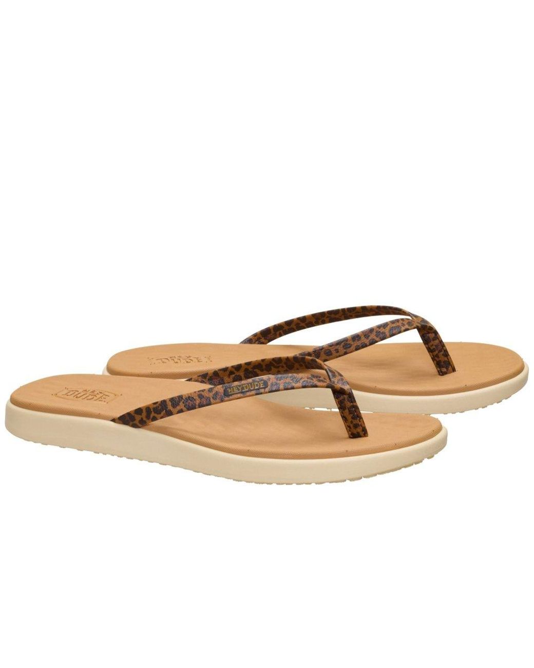 HeyDude Brown Maui Breeze Flip Sandals