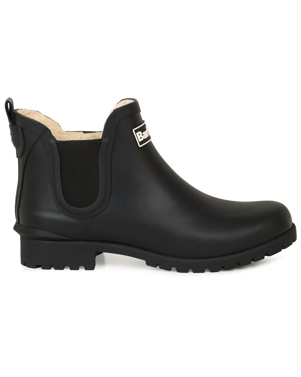 Barbour Black Kirkton Ankle Wellingtons
