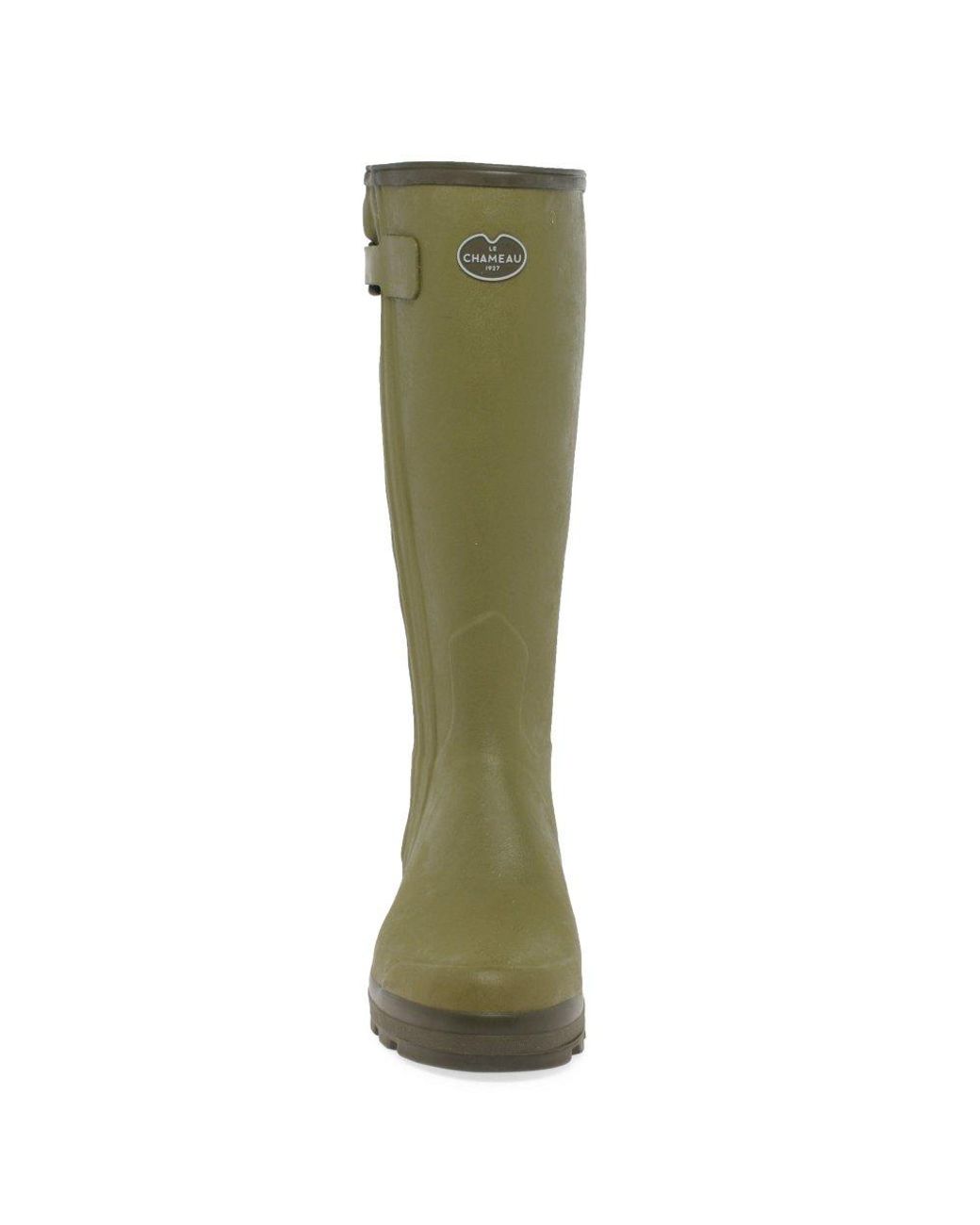 Le Chameau Green Chasseur Neo Wellingtons for men