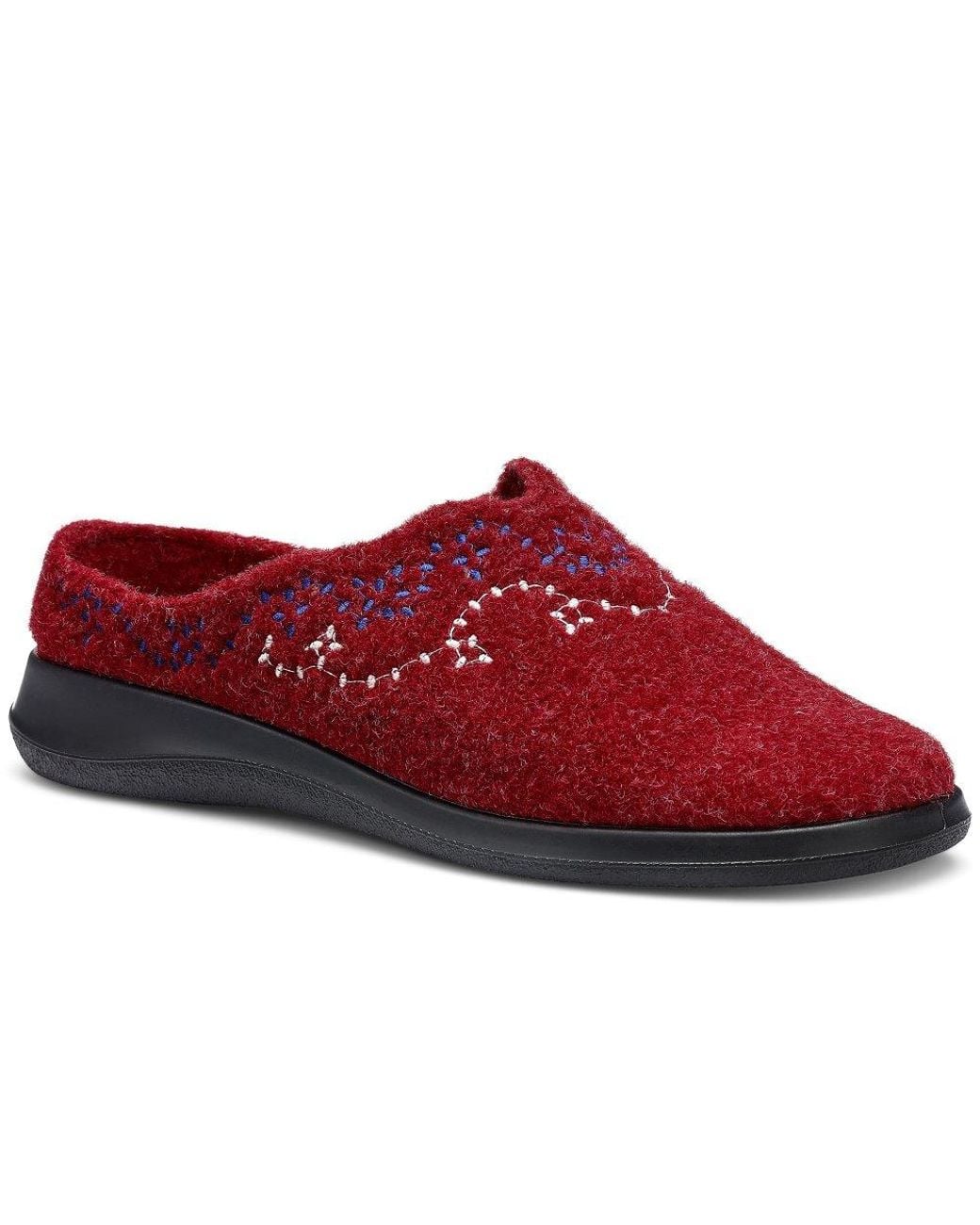 Hotter Red Cuddle Slippers