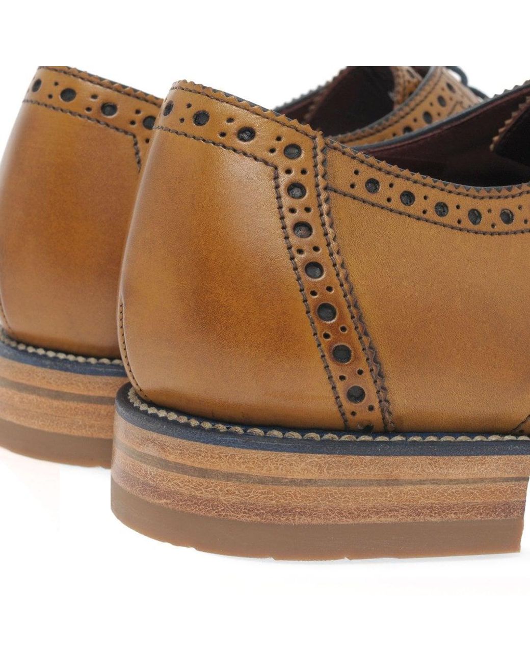 Loake Brown Foley Formal Lace Up Shoes for men
