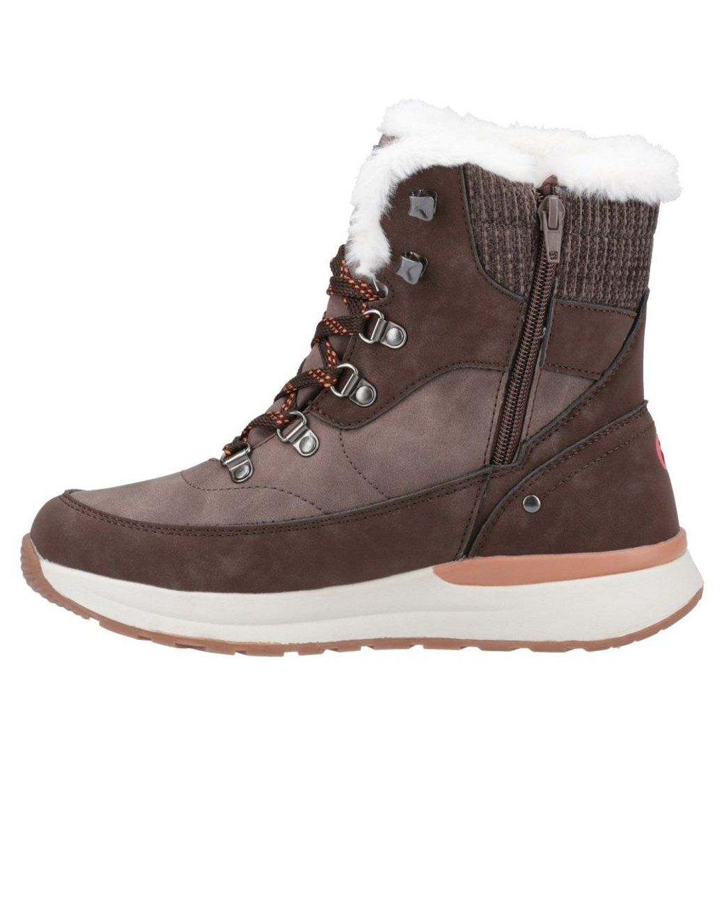 Cotswold Brown Textile Sheephouse Zip-Up Hiking Boots