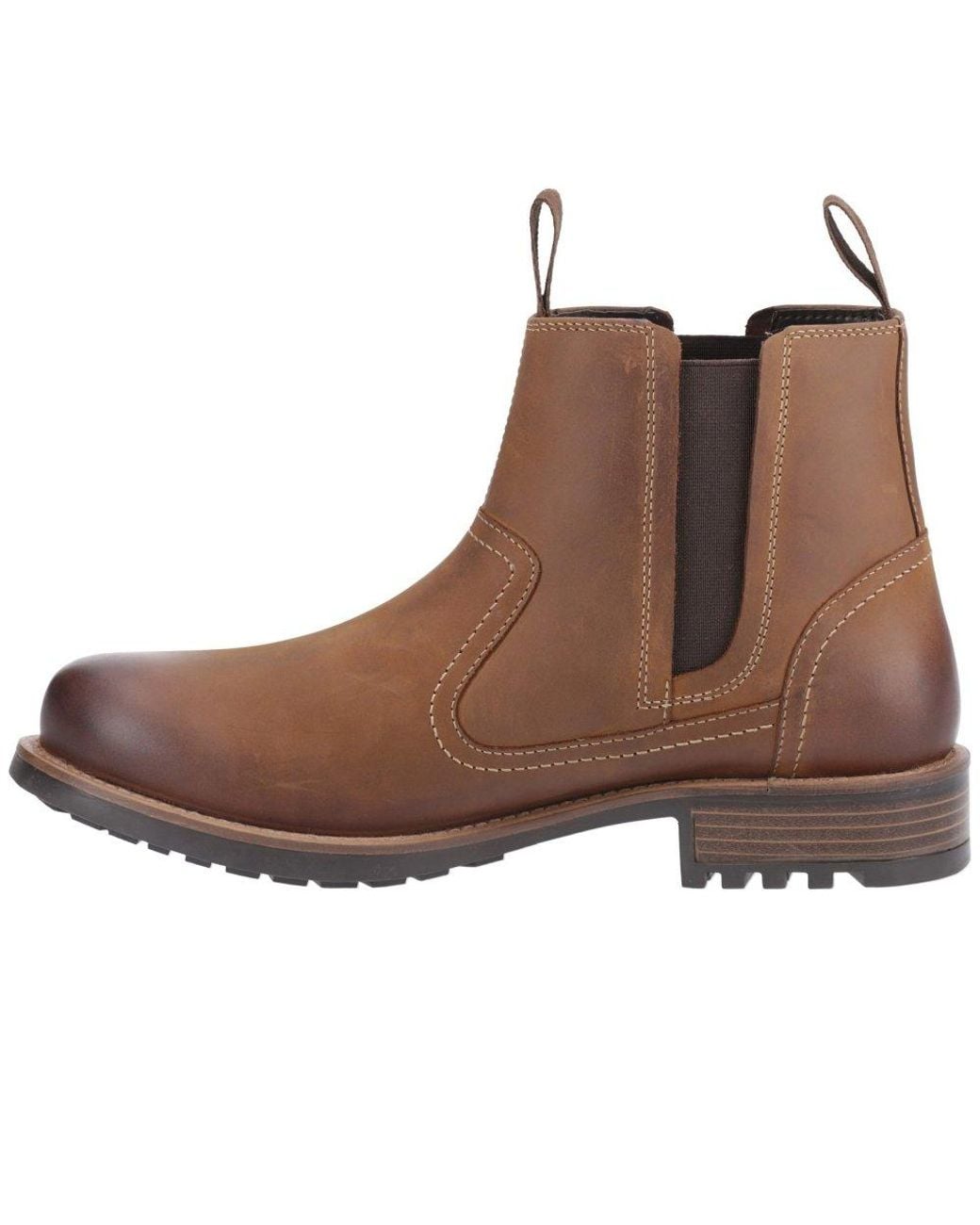 Cotswold Brown Worcester Chelsea Boots for men