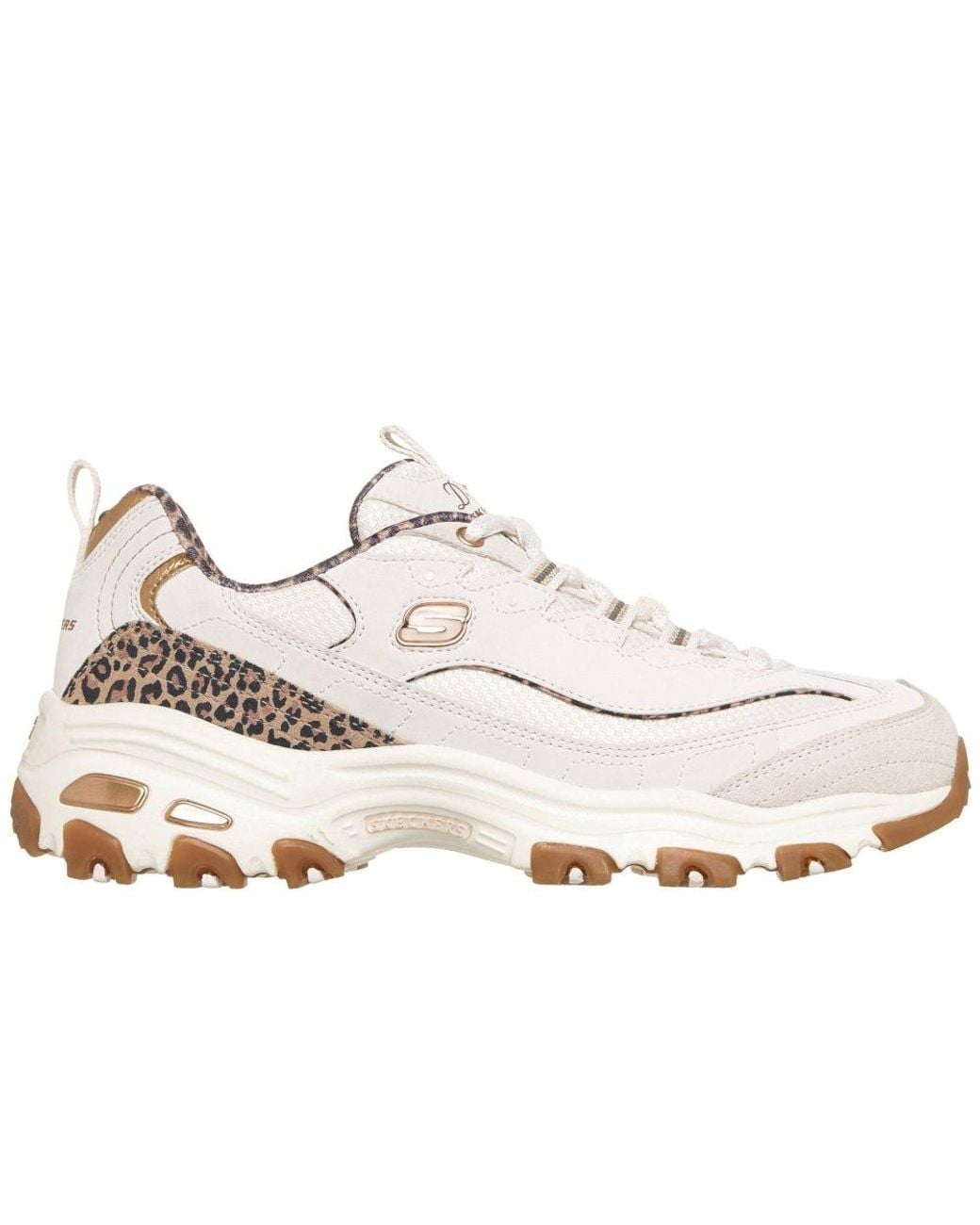 Skechers White Dlites Wild Charm Trainers