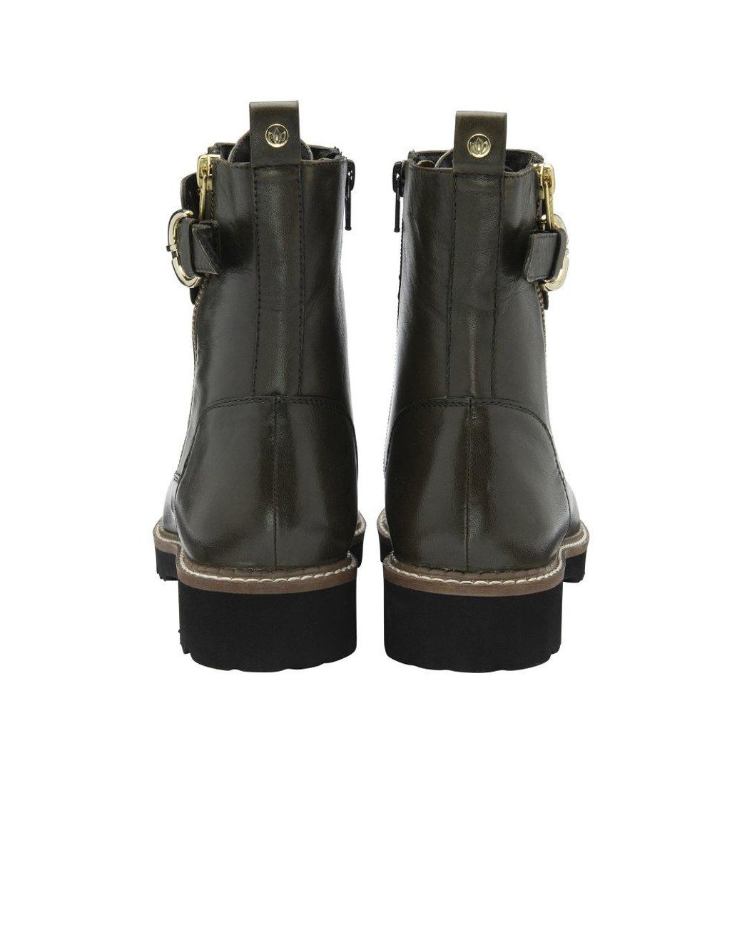 Lotus Black Foster Ankle Boots