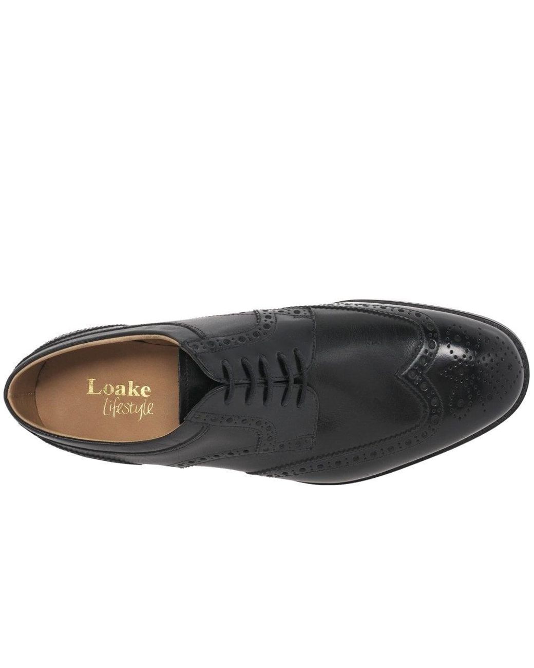 Loake Black Pangbourne Lace Up Formal Shoes for men