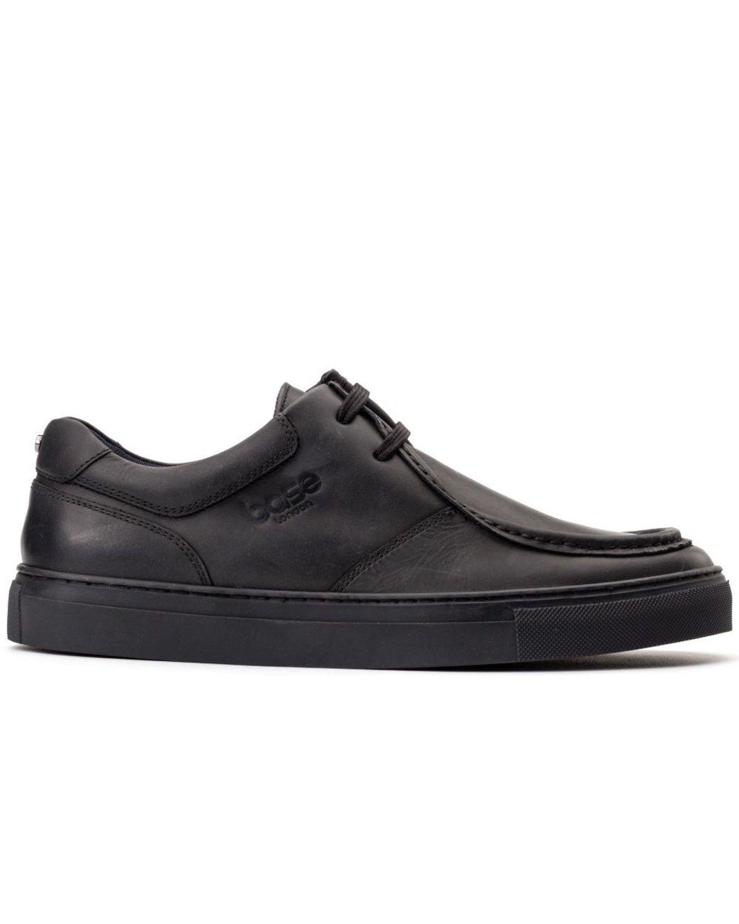 Base London Black Dalston Wallabe Shoes for men