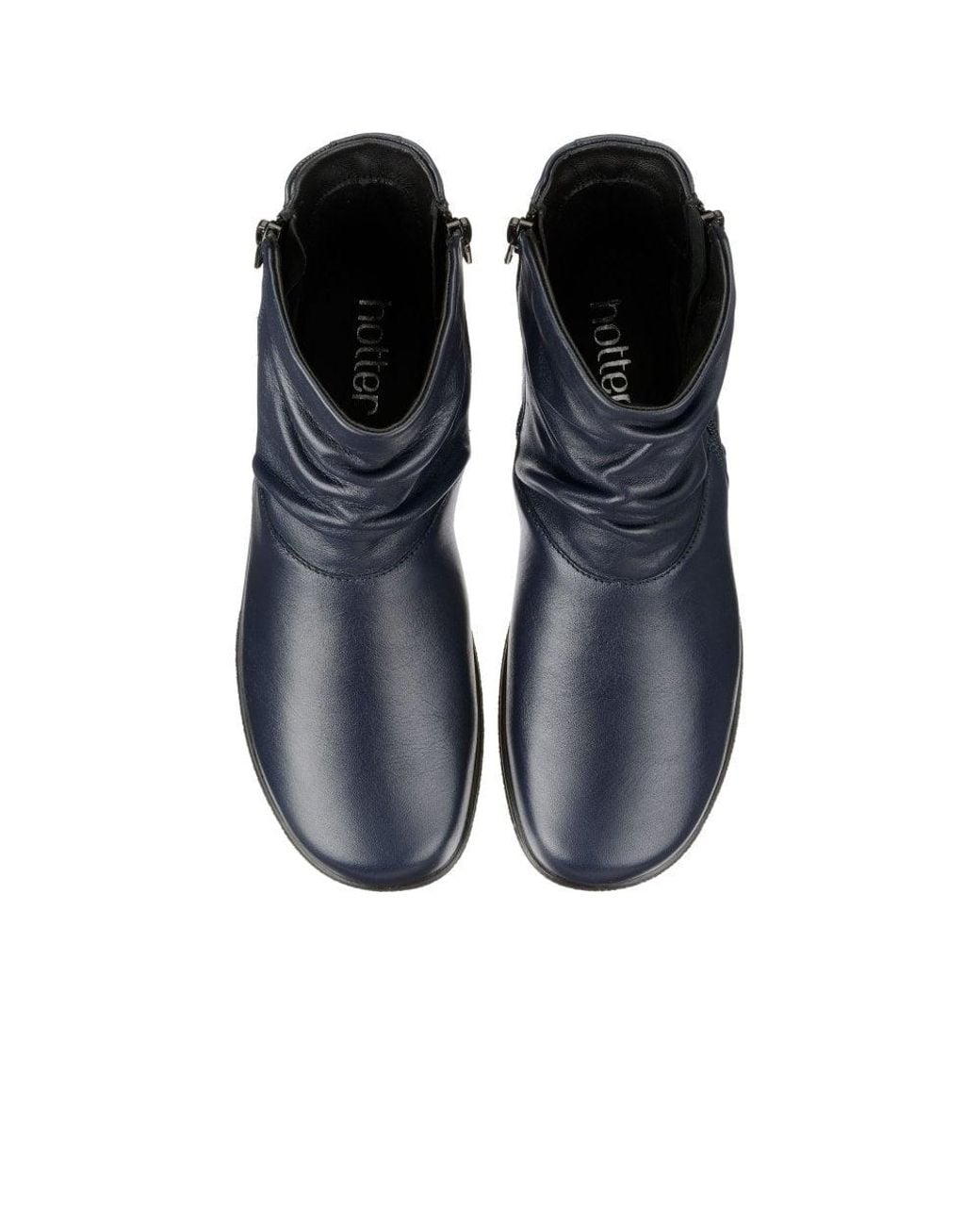 Hotter Blue Whisper Ankle Boots
