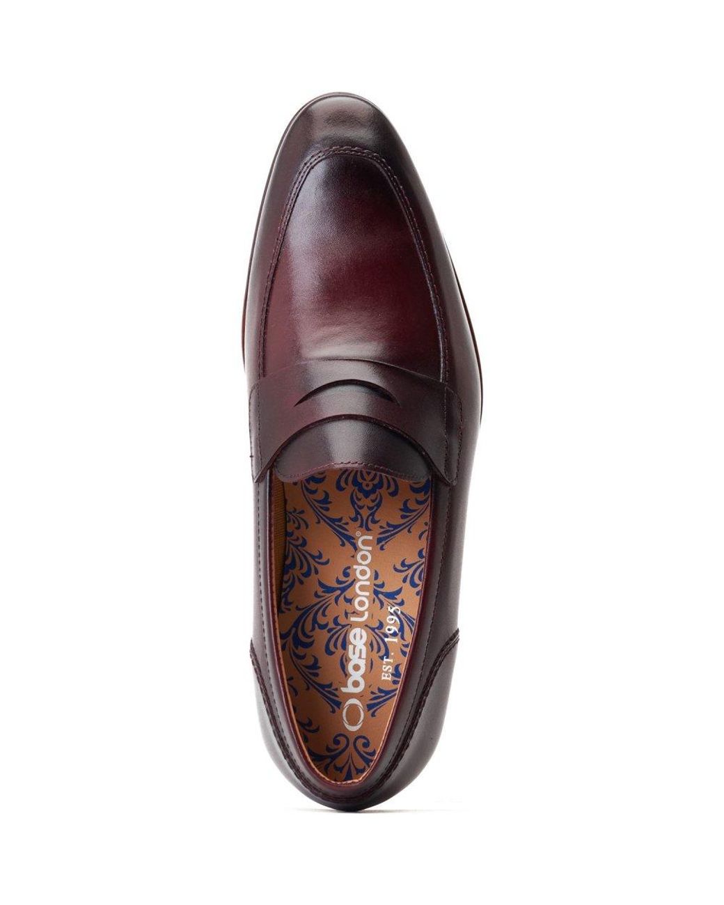 Base London Purple Bruno Penny Loafer for men