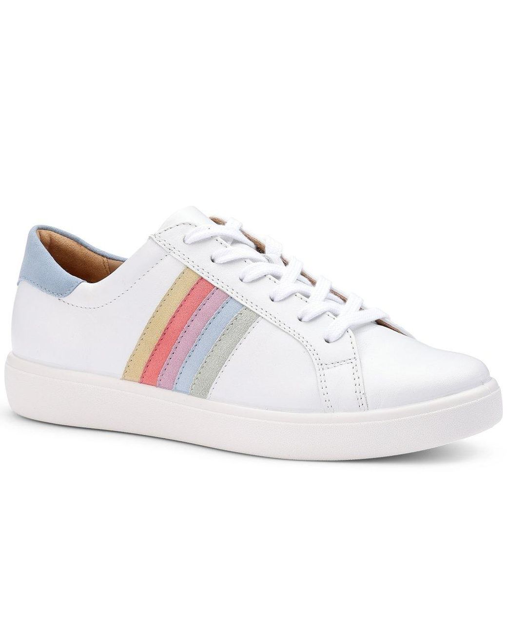 Hotter White Switched Wide Fit Trainers