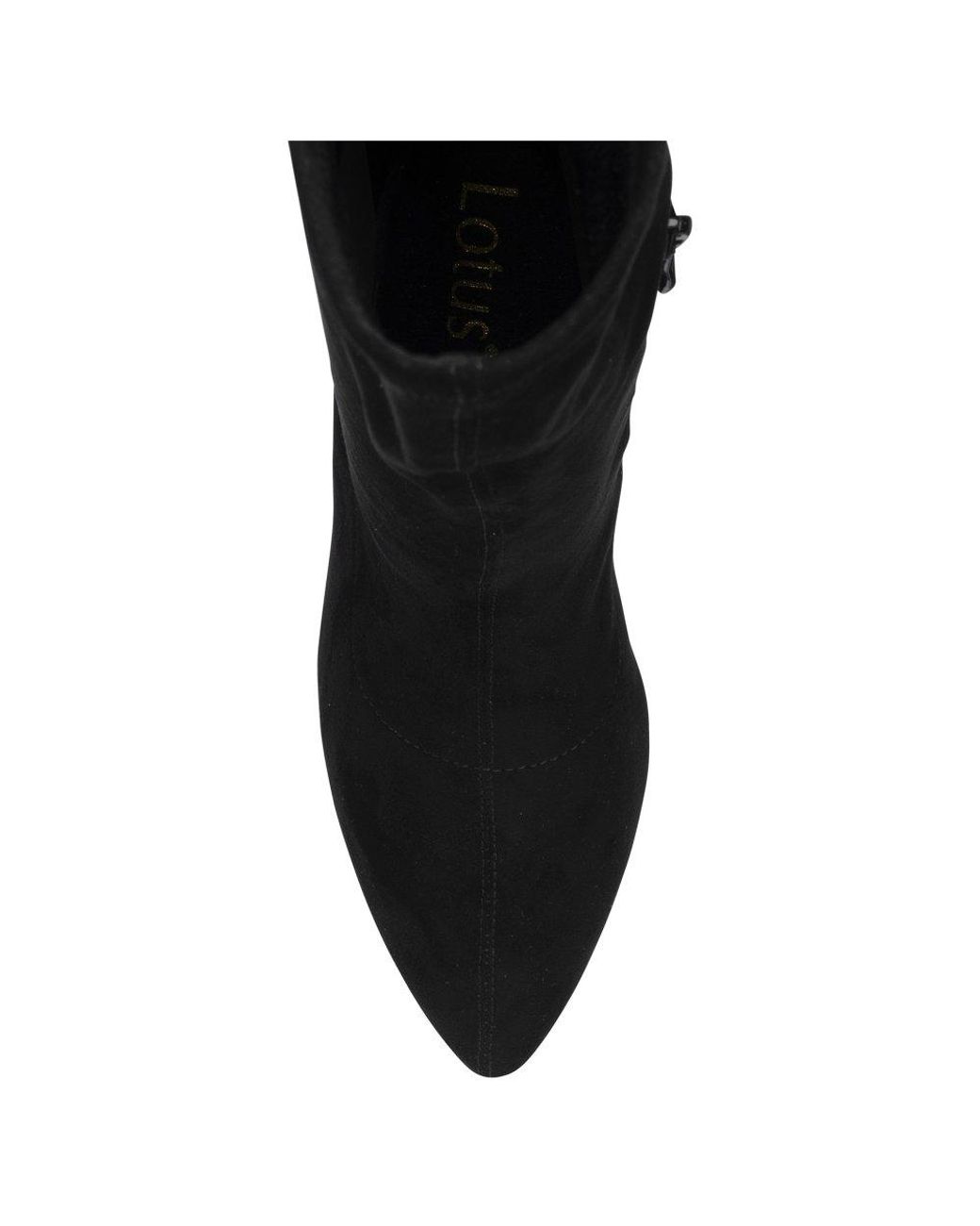 Lotus Black Fable Knee High Boots