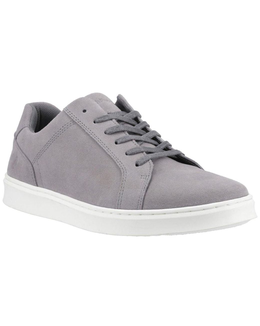 Hush Puppies Gray Madden Suede Shoes for men
