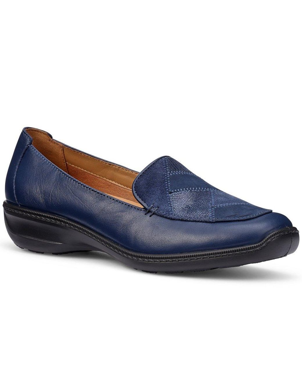 Hotter Blue Faith Ii Slip On Shoes Colour: French Leather