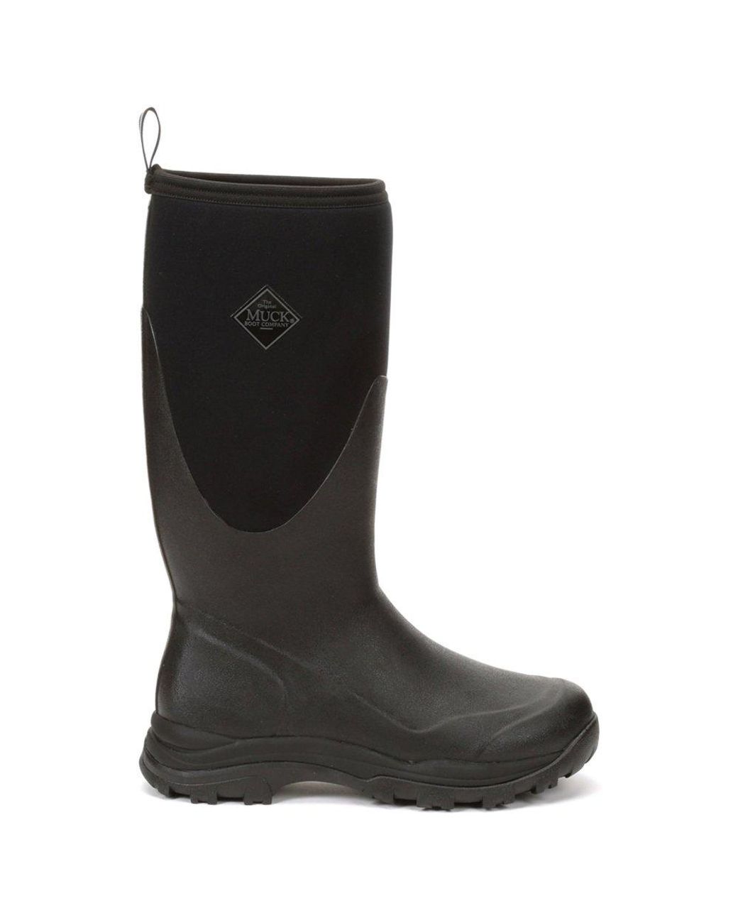 Muck Boot Black Outpost Tall Wellingtons for men