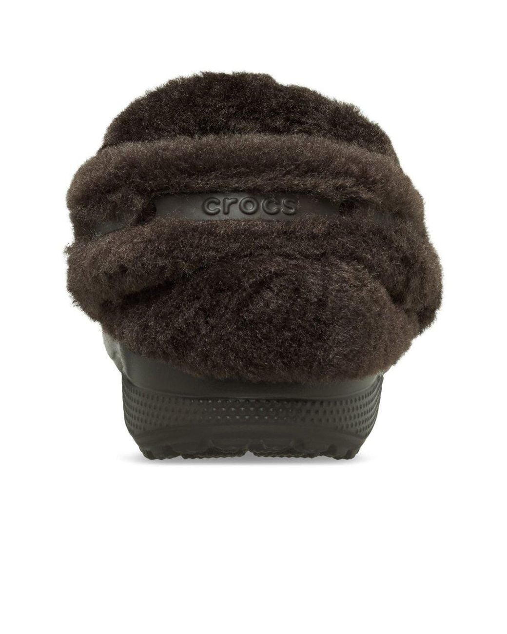 CROCSTM Black Unfurgettable Vegan Suede Clogs