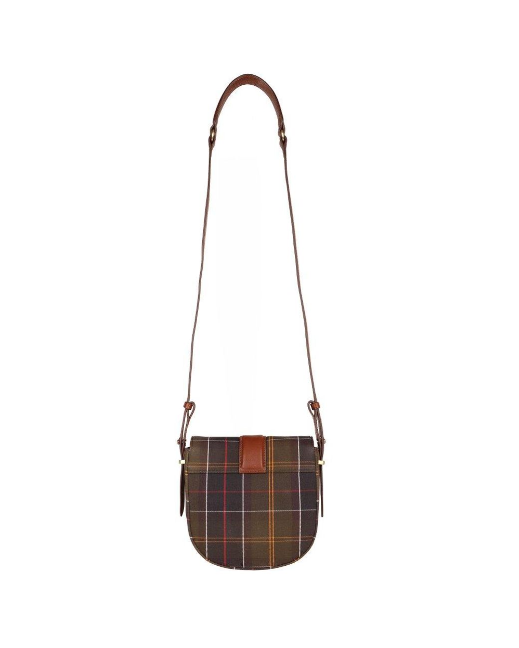 Barbour Brown Elm Tartan Crossbody Handbag