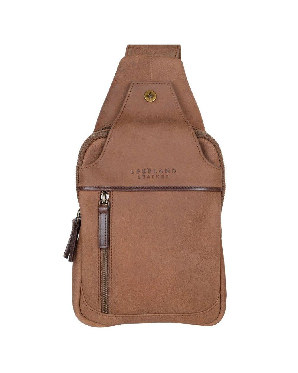 Lakeland Leather Brown Hawksdale Slingbag