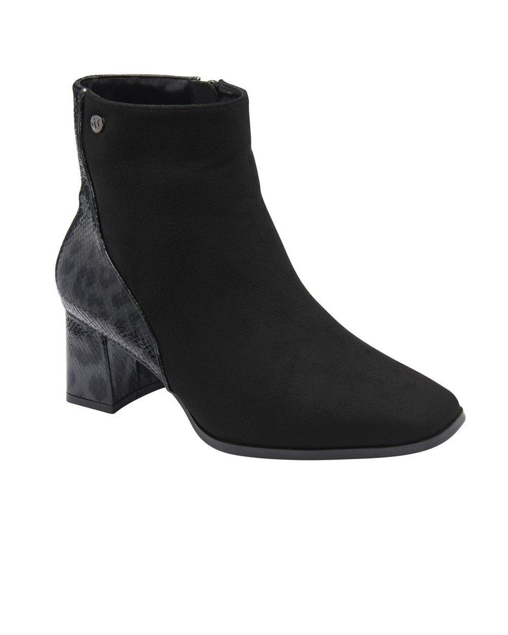 Lotus Black Zelda Ankle Boots