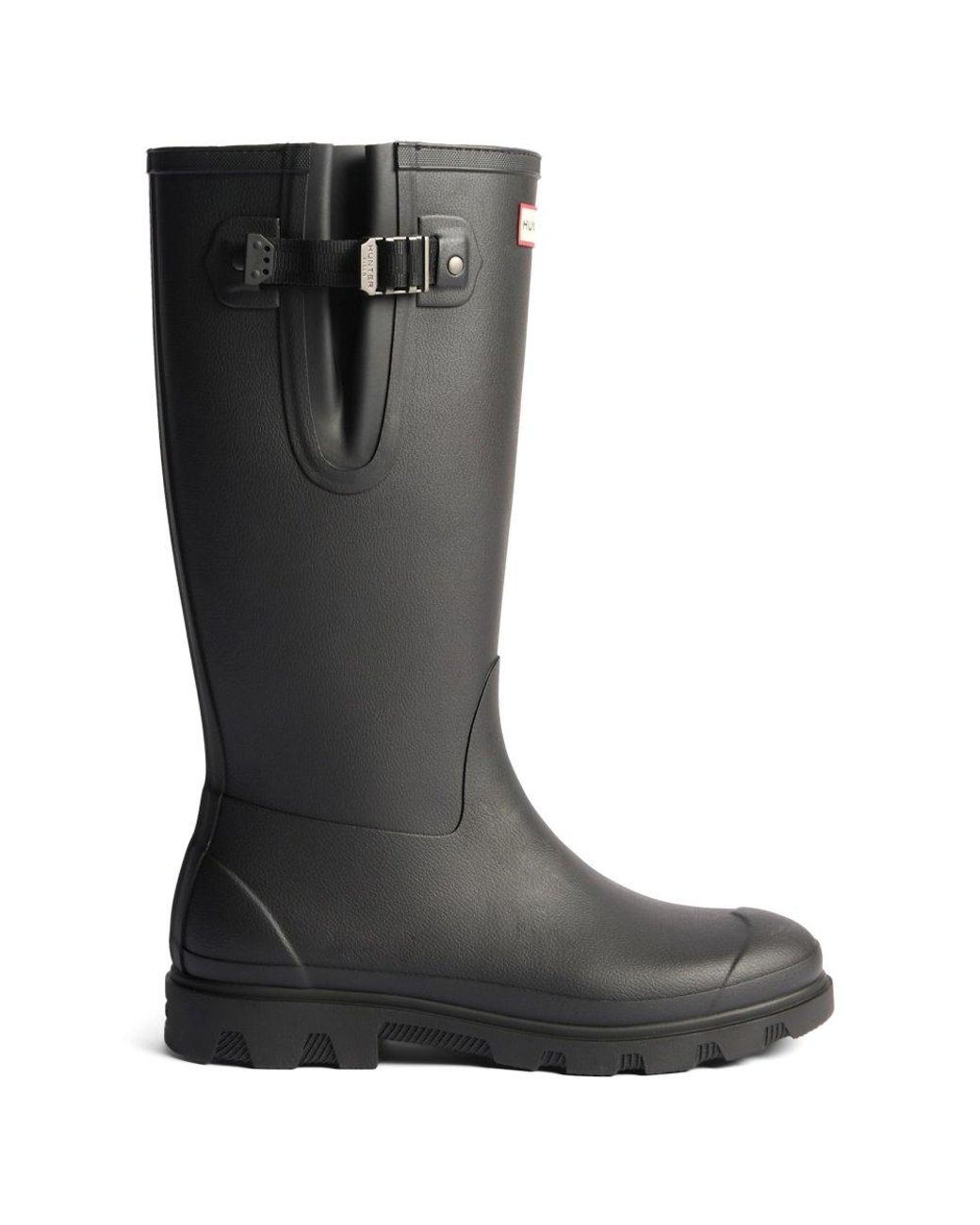 Hunter Black Field Downpour Wellingtons