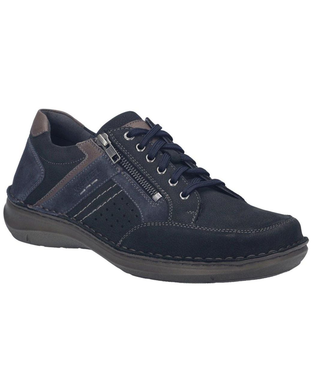 Josef Seibel Blue New Anvers 87 Wide Fit Shoes for men