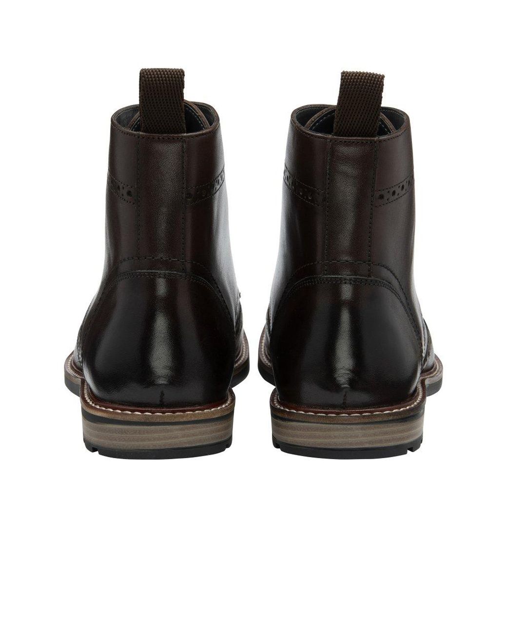Frank Wright Brown Corby Brogue Boots for men