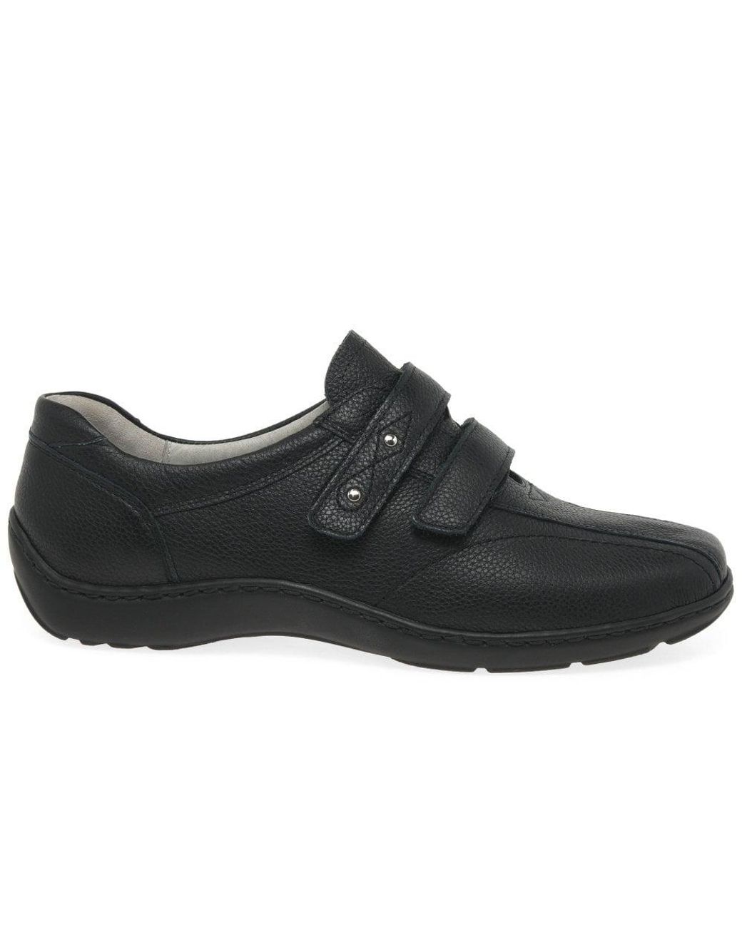 Waldläufer Black Stone Rip Tape Fastening Shoes