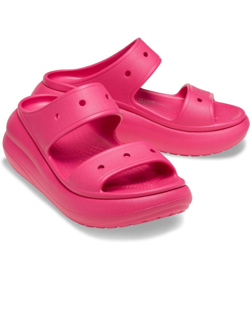 CROCSTM Pink Classic Crush Sandals