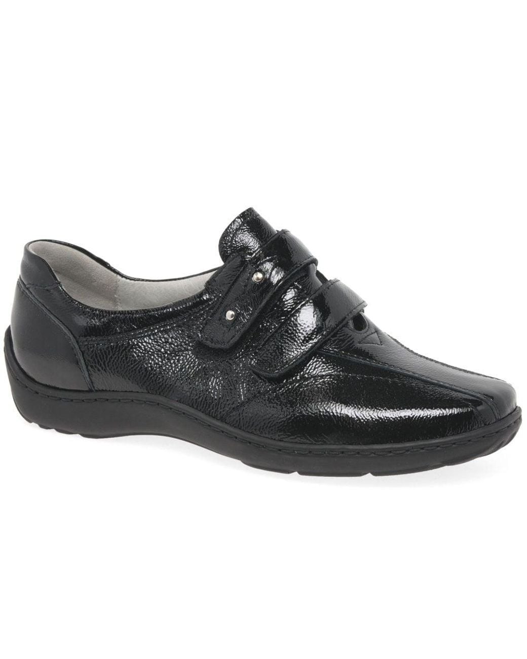Waldläufer Black Stone Rip Tape Fastening Shoes