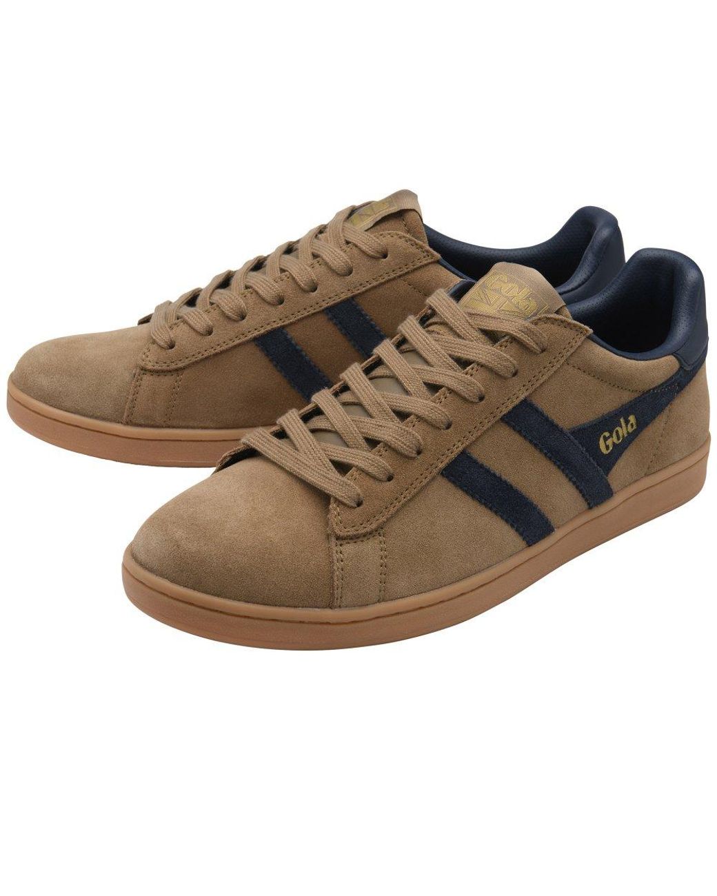 Gola Brown Equipe Ii Suede Trainers for men