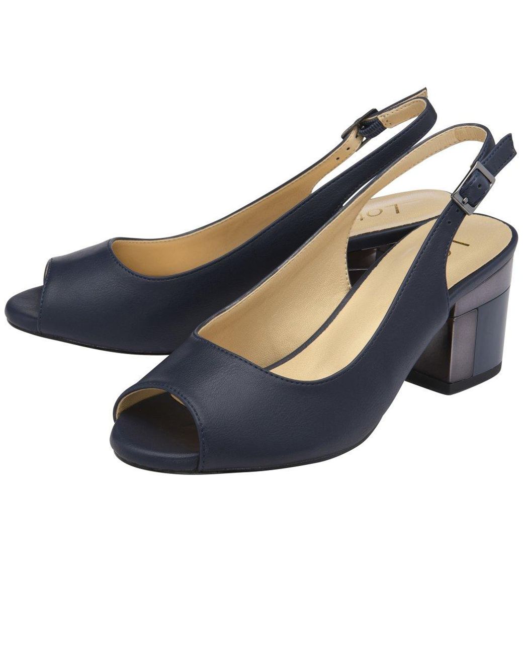 Lotus Blue Evelyn Slingback Sandals