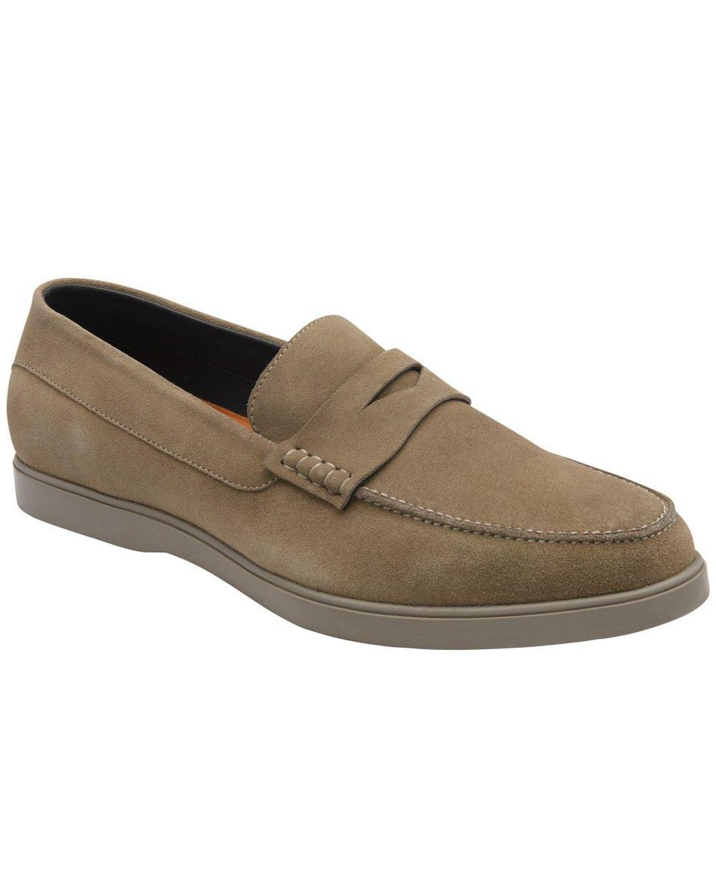 Frank Wright Brown Horn Penny Loafers for men