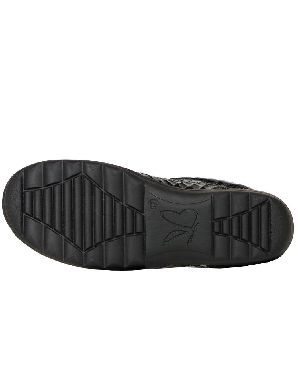 Caprice Black Vera Riptape Shoes