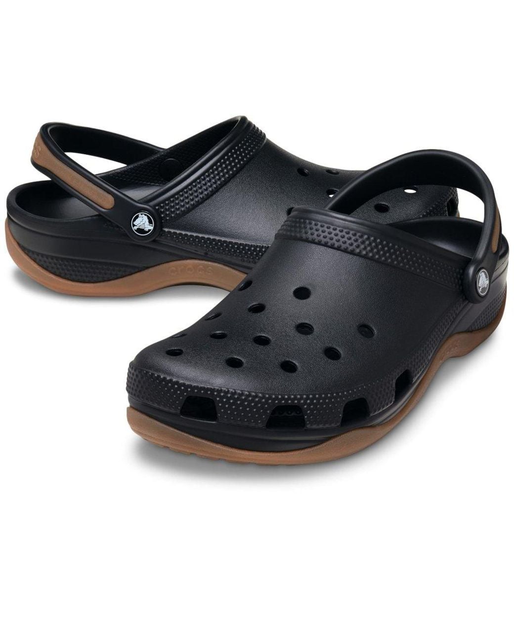 CROCSTM Black Classic Evo Gum Clogs for men