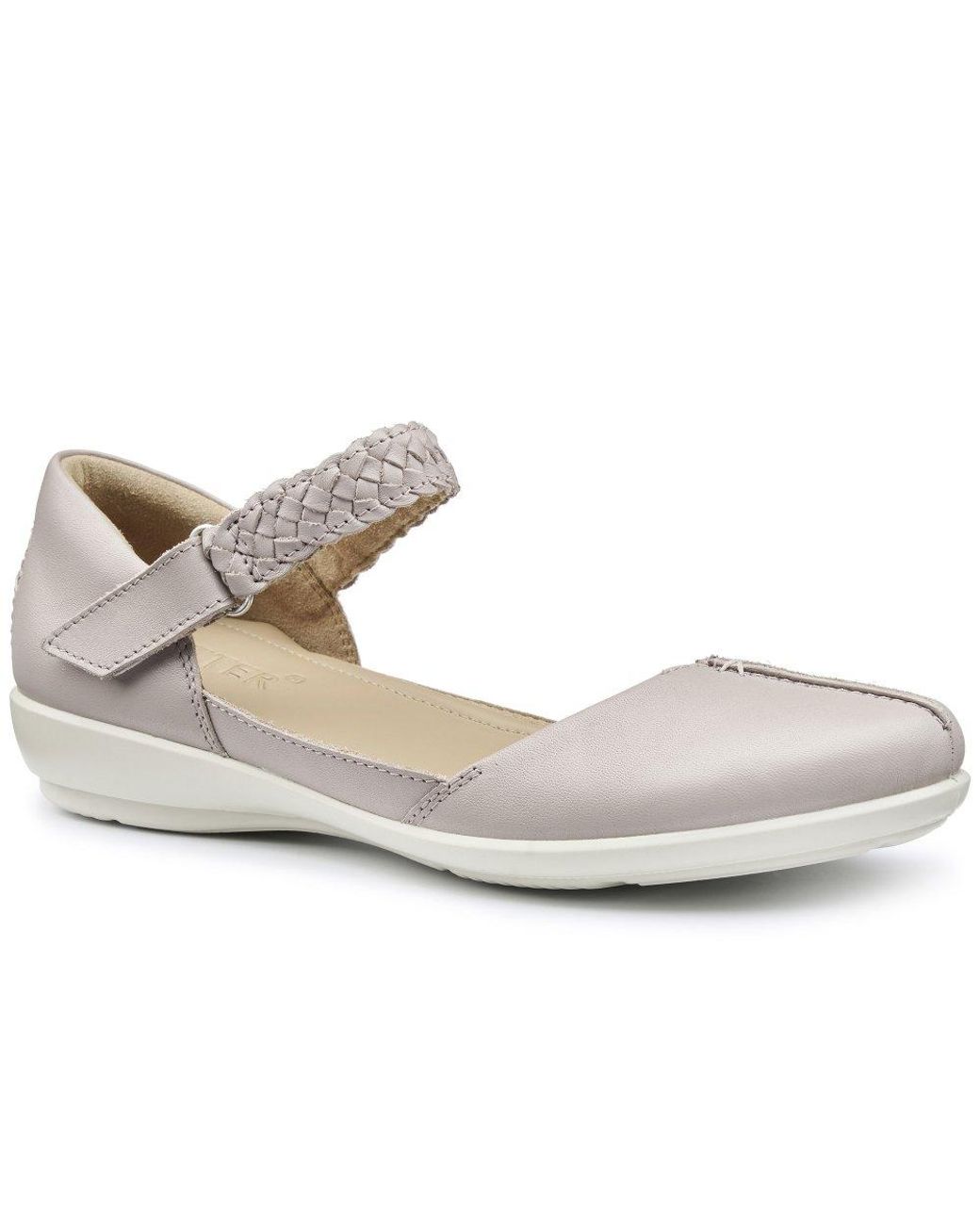 Hotter Metallic Lake Wide Fit Mary Jane Shoes