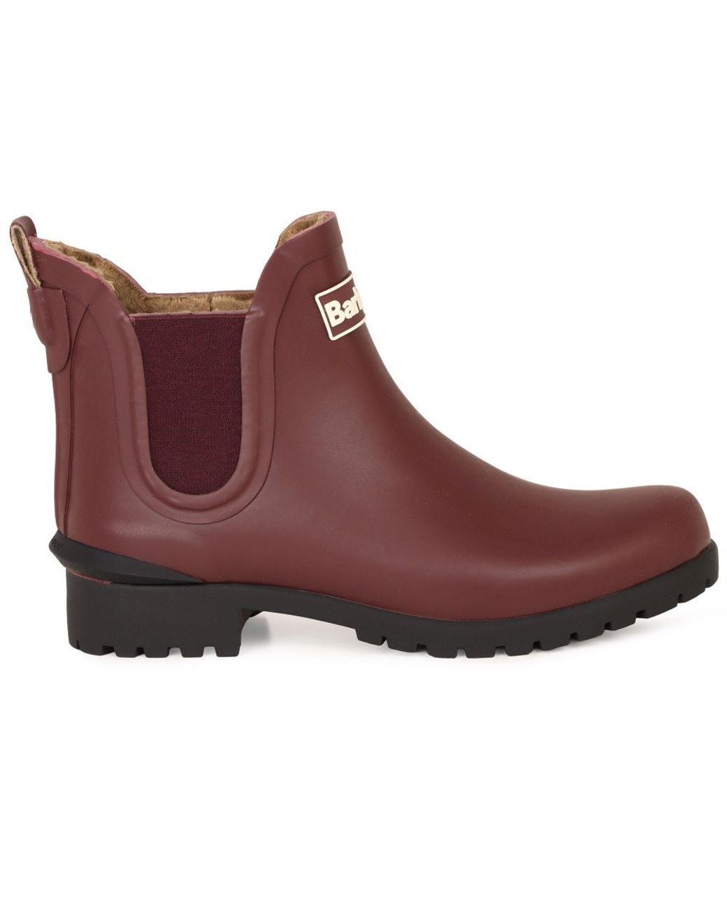Barbour Red Kirkton Ankle Wellingtons