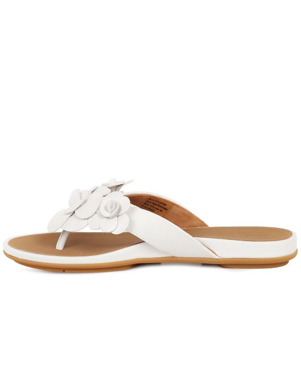 Fitflop Brown Gracie Flower Toe Post Sandals