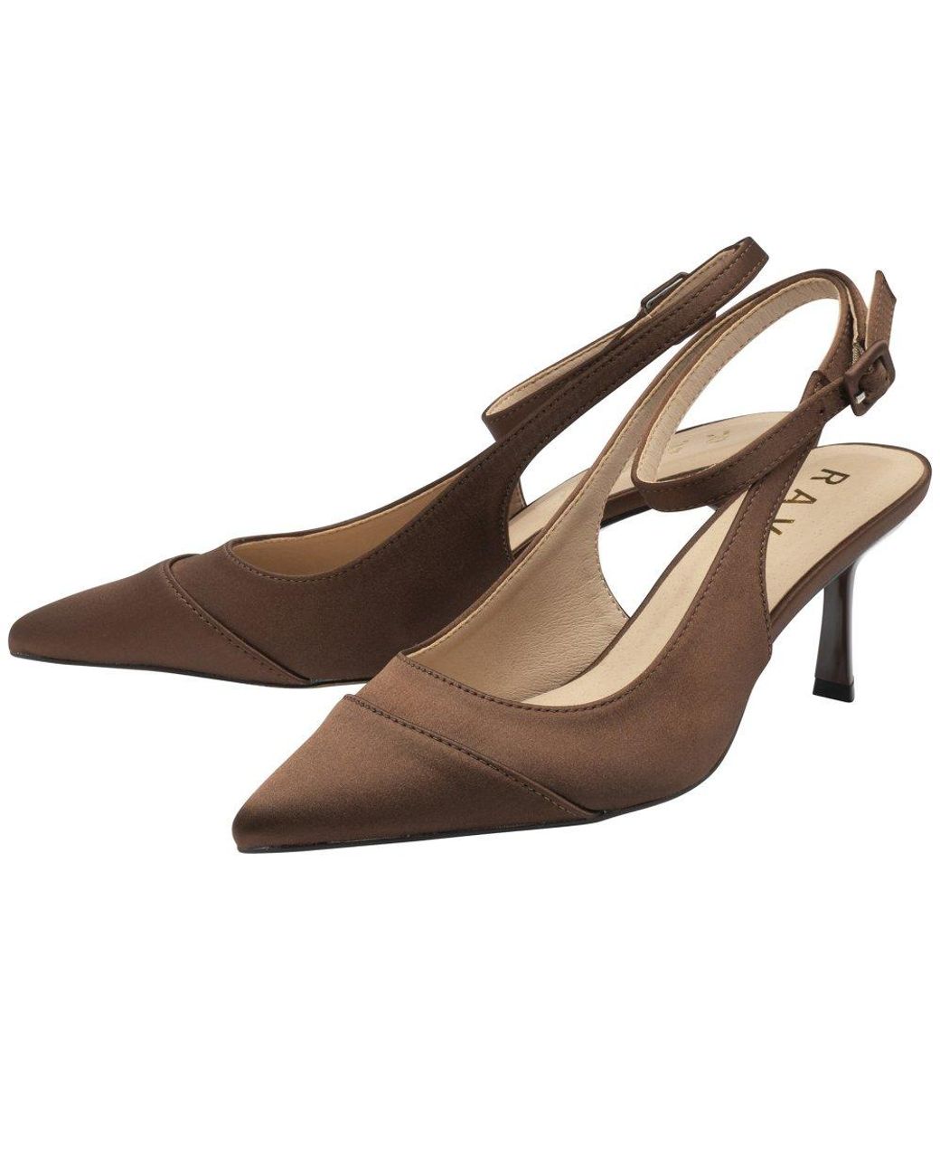 Ravel Brown Catrine Slingback Court Shoes