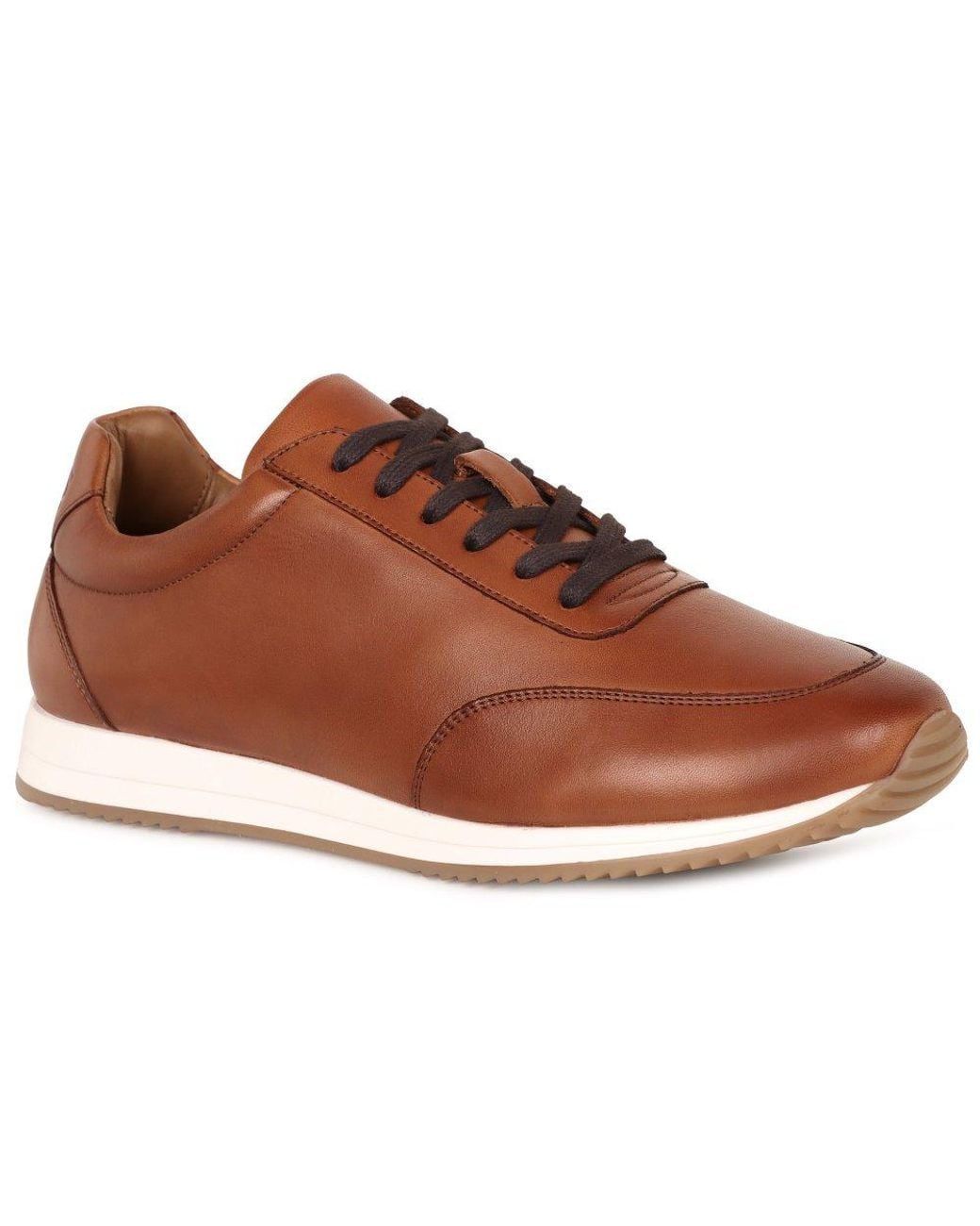 Jones Bootmaker Brown Southend Trainers for men