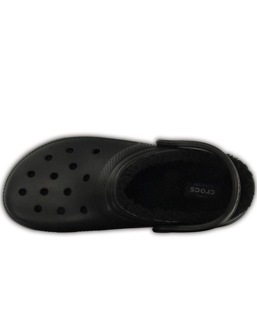 CROCSTM Black Classic Lined Clogs for men