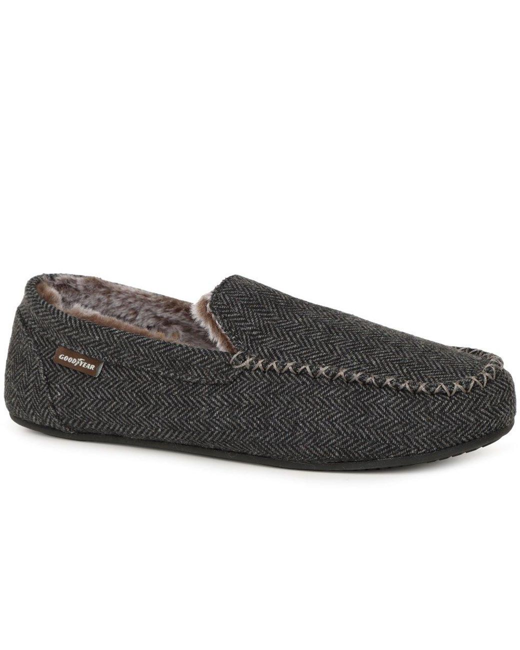 Goodyear Black Hendrix Full Slippers for men