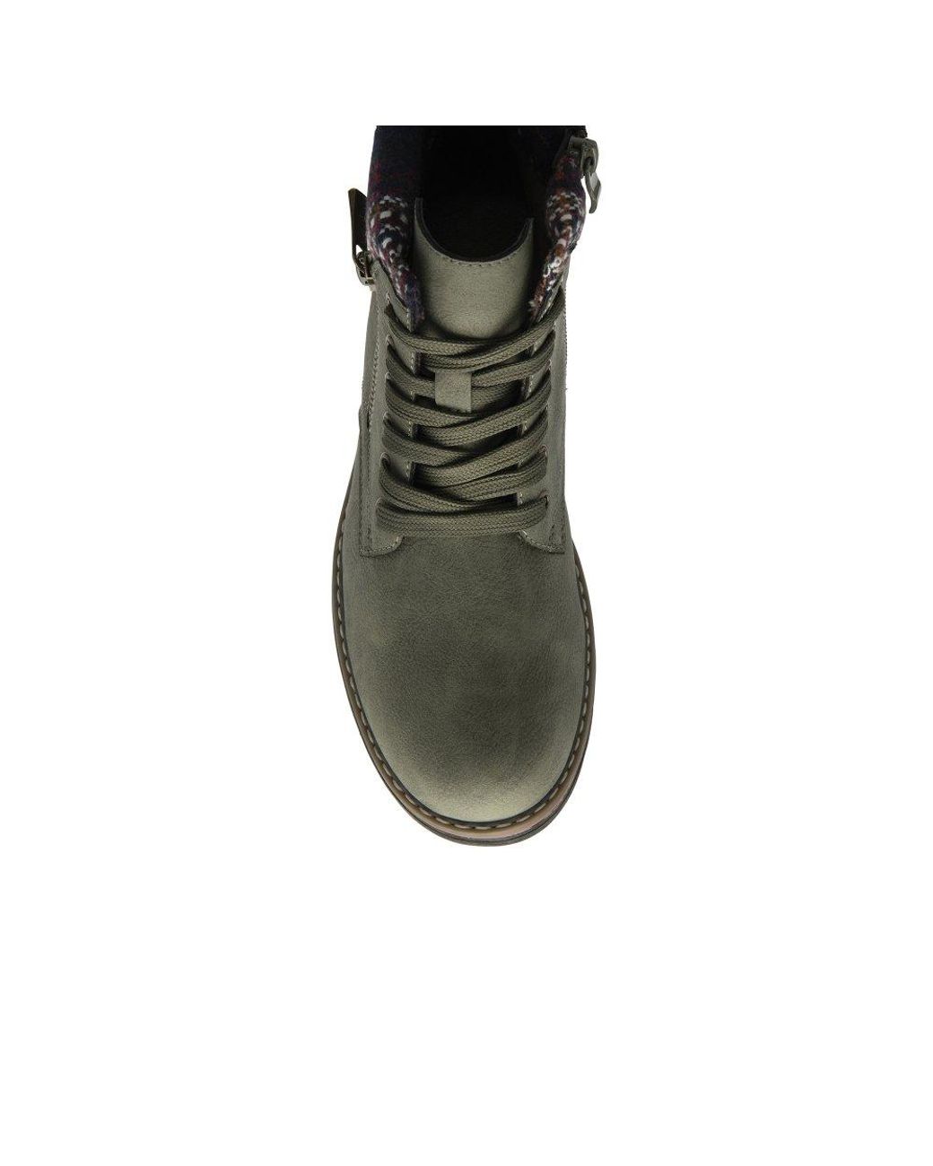 Lotus Green Montreal Ankle Boots