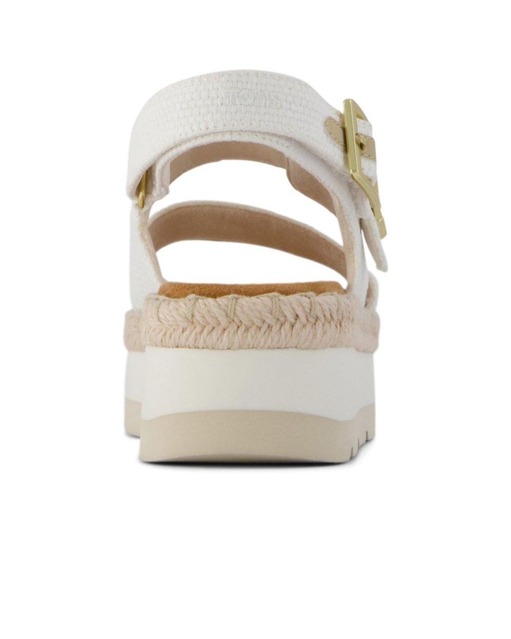 TOMS Metallic Giana Flatform Sandals