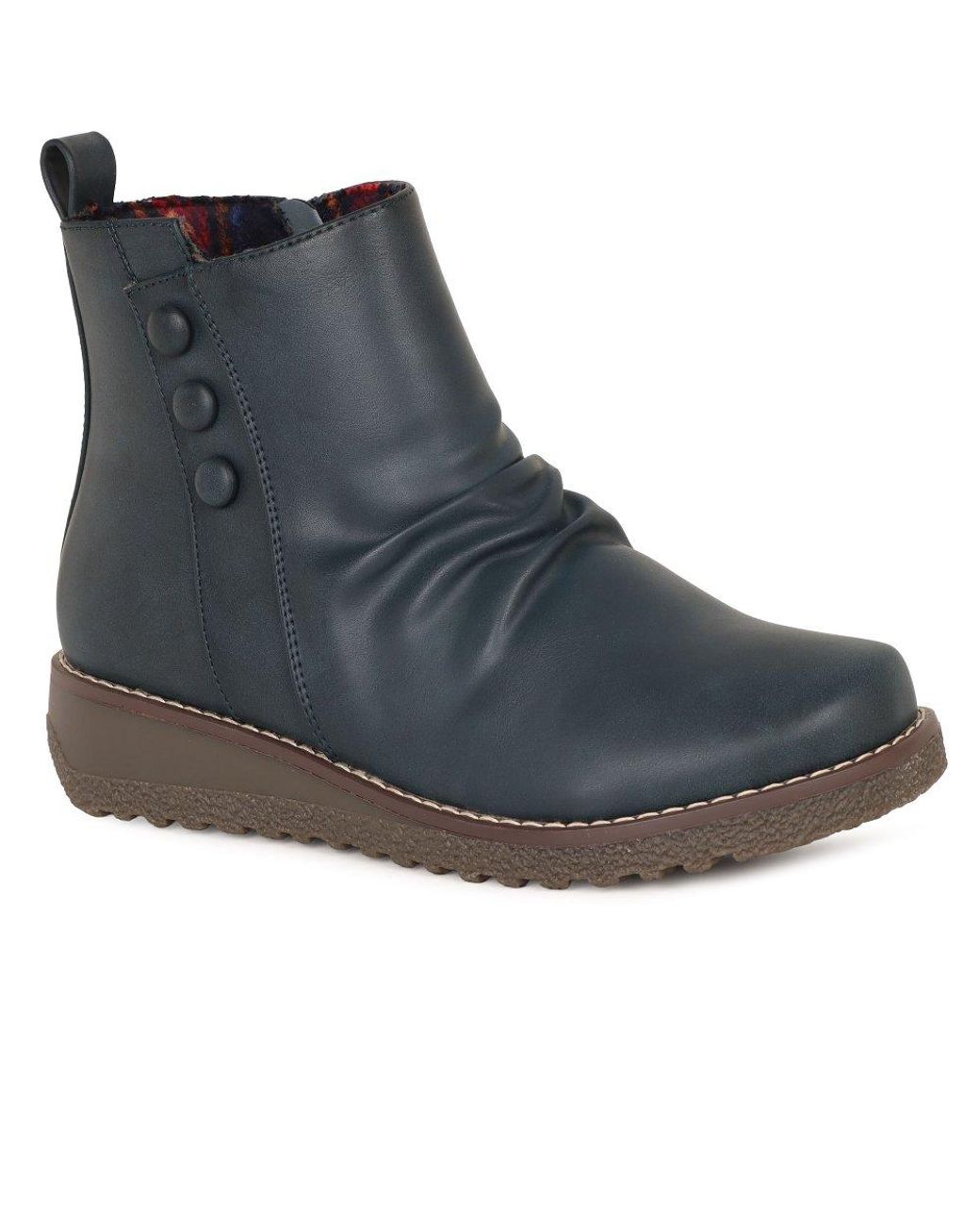 Heavenly Feet Blue Murray Ankle Boots